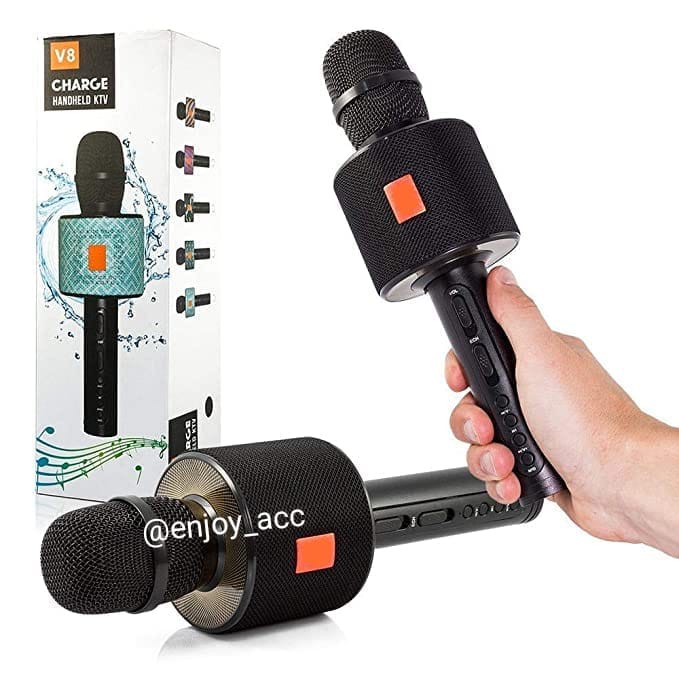 MIC KAROKE BLUETOOTH V8 / MICROPHONE BLURTOOTH WIRELESS V8