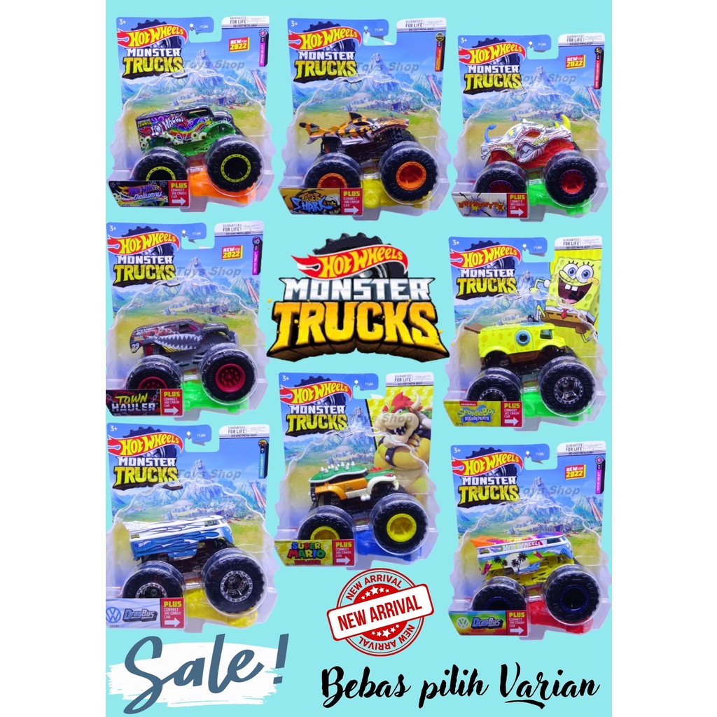 Hot Wheels Monster Trucks New 2022 Bebas Pilih Varian Murah Ori Original