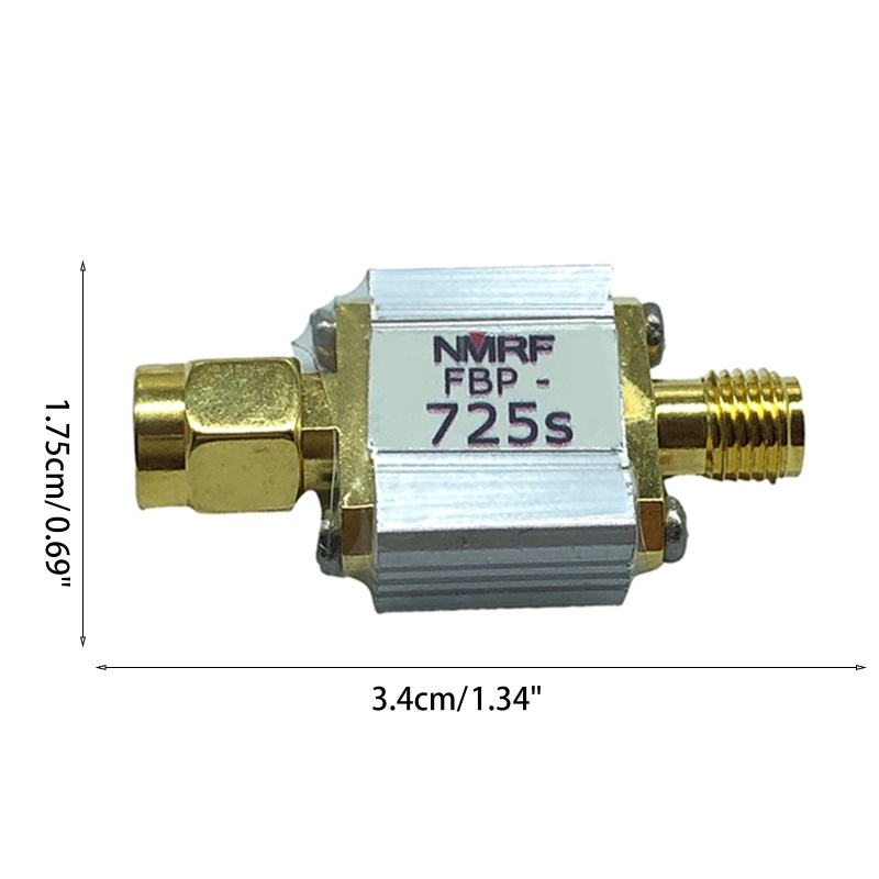 Btsg 725MHz Bandpass Low-Pass Bandwidth Filter RF Coaxial SMA-F SMA-M FBP-725s 50Ohms Impedansi Band Pass Filter
