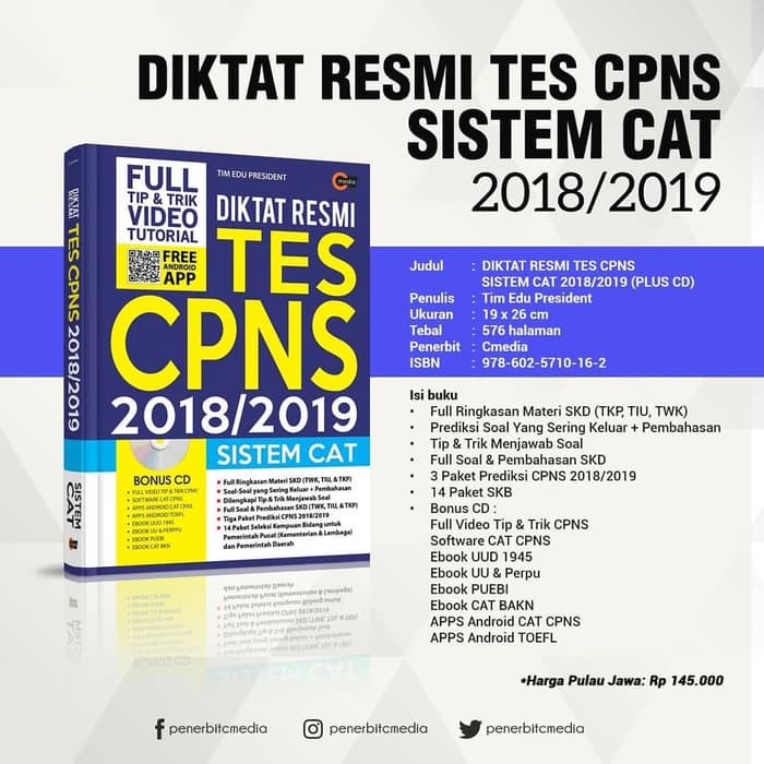 Sks Ks280 Diktat Resmi Tes Cpns Sistem Cat 2018 2019 Cd