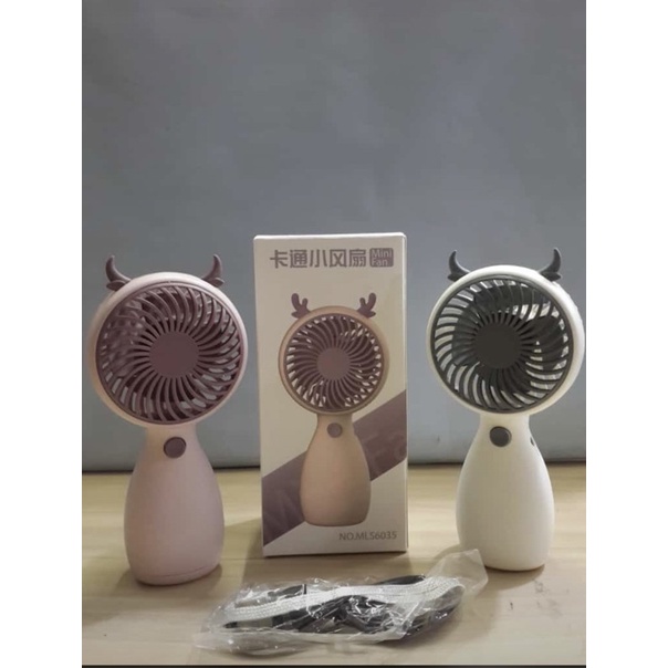 Kipas angin mini fan portable tanduk