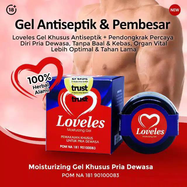 Loveles - Loveless Moisturazing Gel Asli Obat Pria Oles Herbal Alami