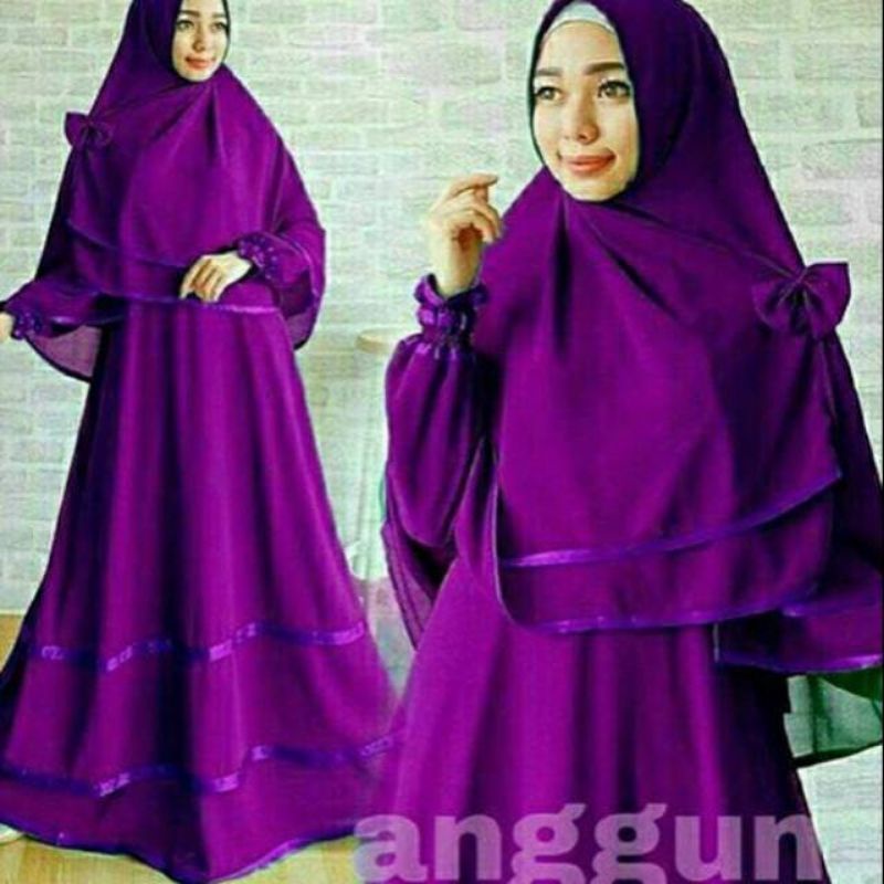 SALE-NGABIS-BARU GAMIS SYARI PURPLE LILAC