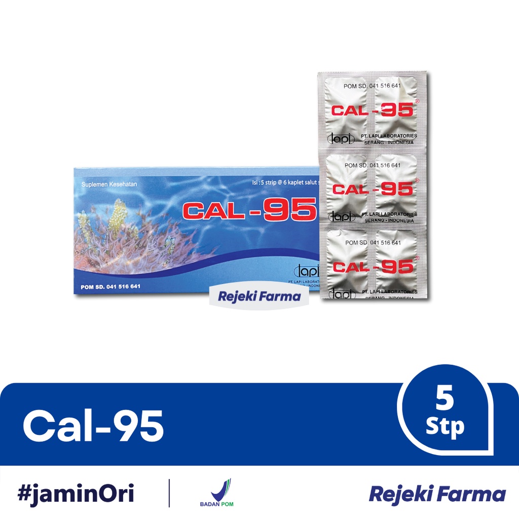 CAL-95 1 box isi 5 strip - CAL95 lapi