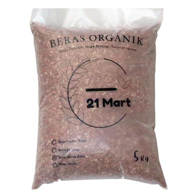 

BERAS MERAH PULEN - ORGANIK - KEMASAN 5KG