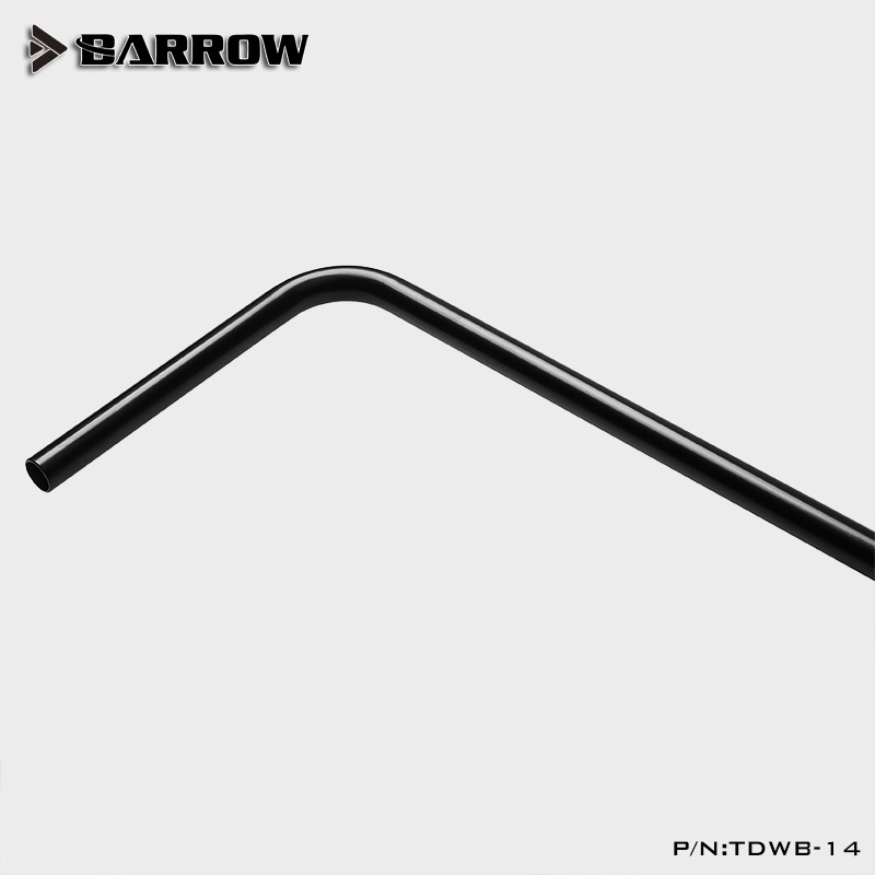 BARROW TDWB-14 14mm 90 Single Bend Cooper Metallic Black Tube 480mm