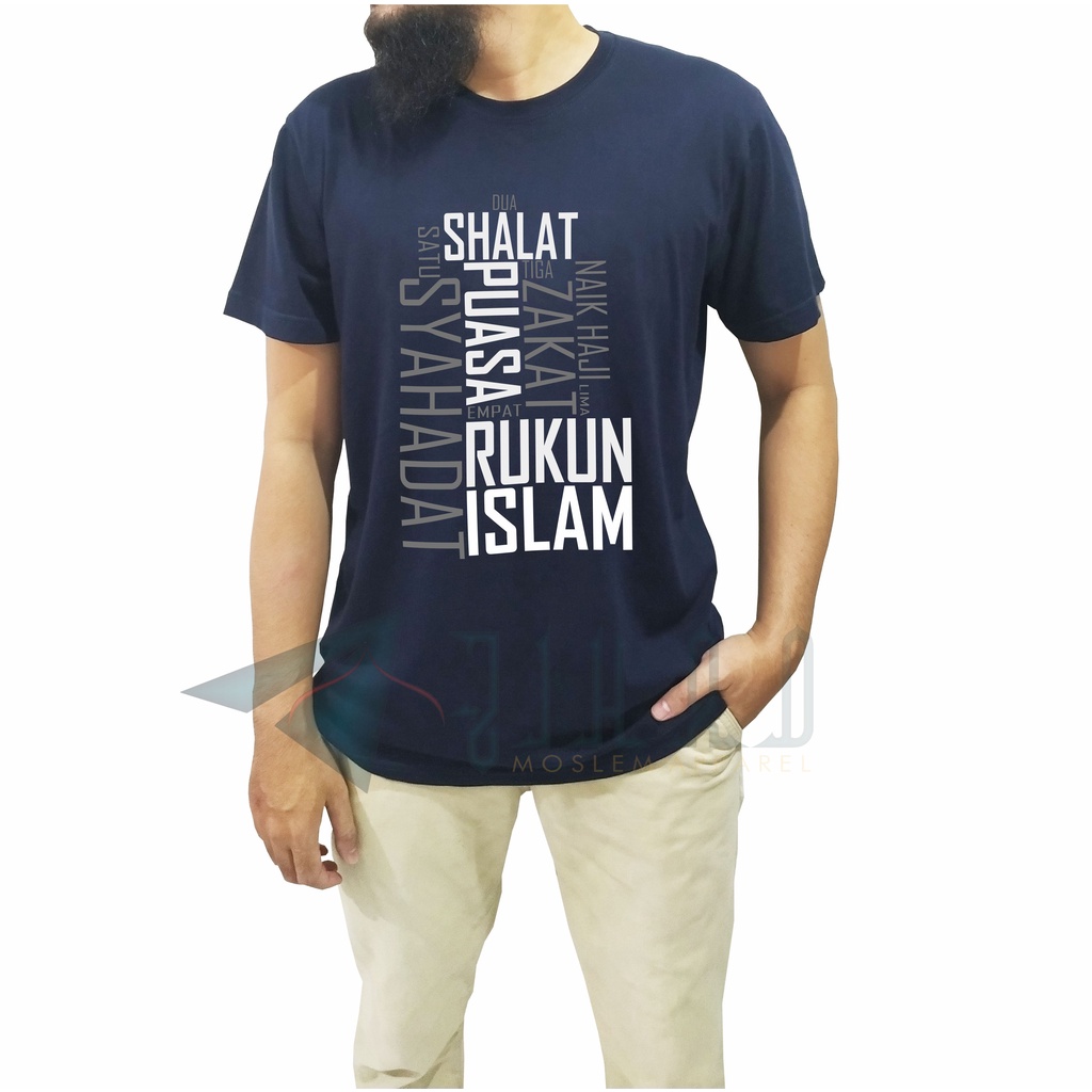 Kaos Dakwah Muslim Islami Pria Hijrah Dewasa Lengan Pendek Original Jihad Kualitas Premium 003-7
