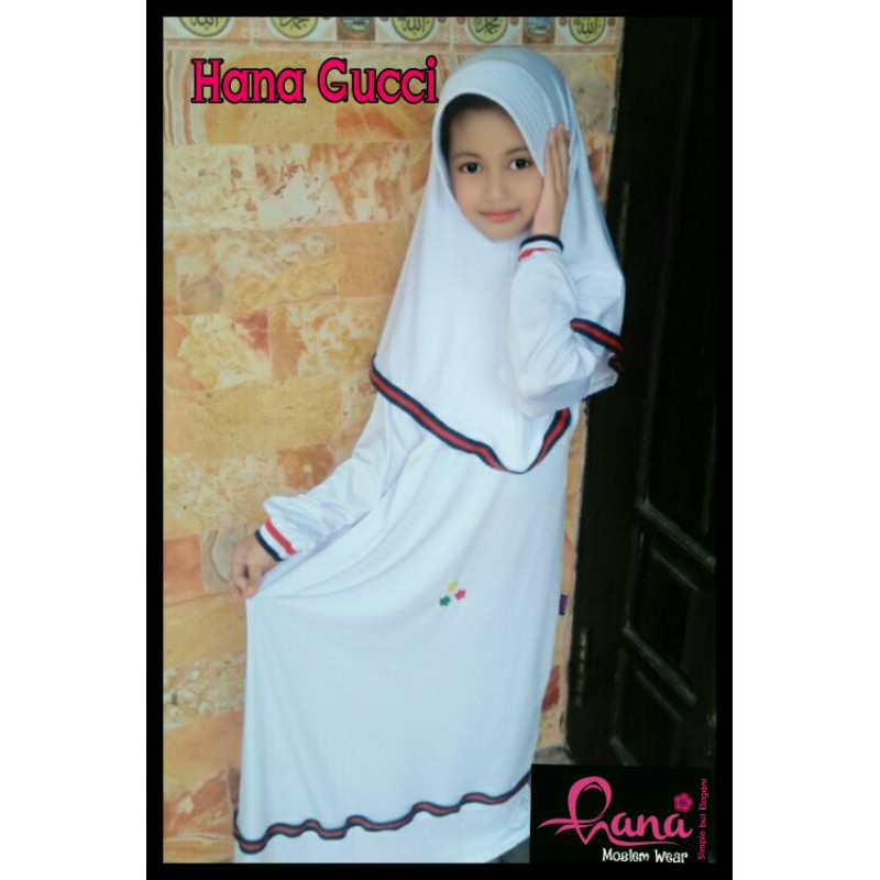 HANA GAMIS ANAK PEREMPUAN GUCCI KIDS BUSANA MUSLIM ANAK PEREMPUAN GAMIS MANASIK HAJI ANAK PEREMPUAN