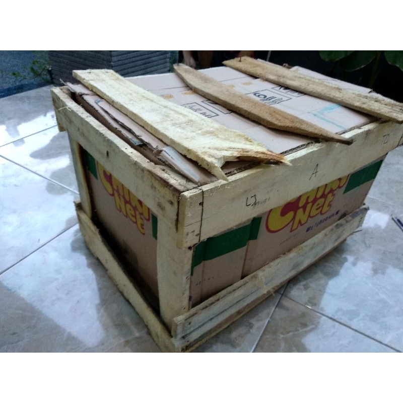 

Packing Kayu Tambahan + Bubble Wrap