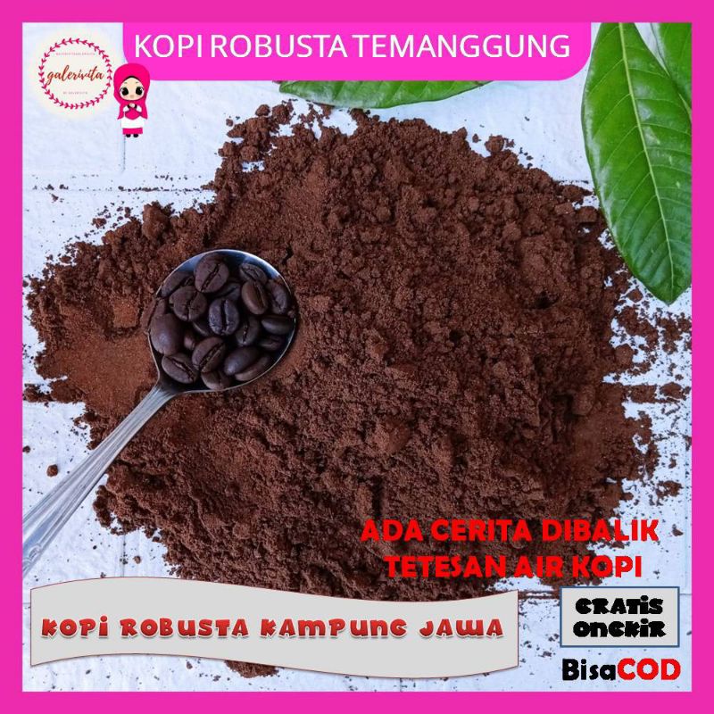 

Kopi Bubuk Oma/Kopi Bubuk Kampung Temanggung/Kopi Bubuk Hitam Robusta/Kopi Jawa TemanggungA251