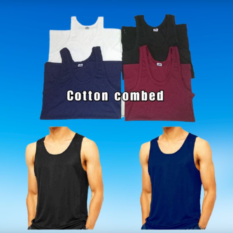 Kaos Dalam Singlet Pria Remaja Dewasa Model Tanktop Cowok Casual dan Sporty Katun Tebal Elastis