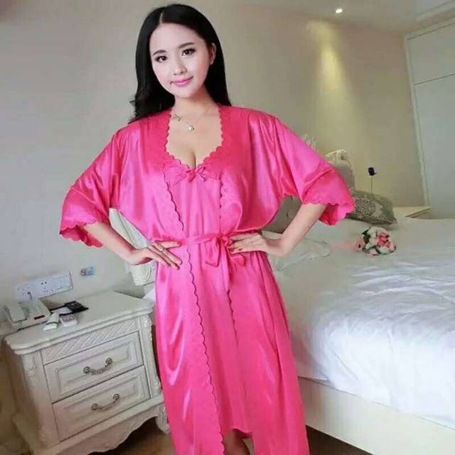 Kimono Lingerie Dress 2in1 / Trikot Luar Dalam Pisah