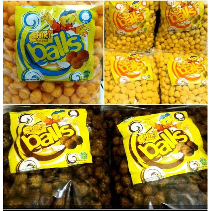 

Chiki balls keju, ayam, dan coklat 200 gr