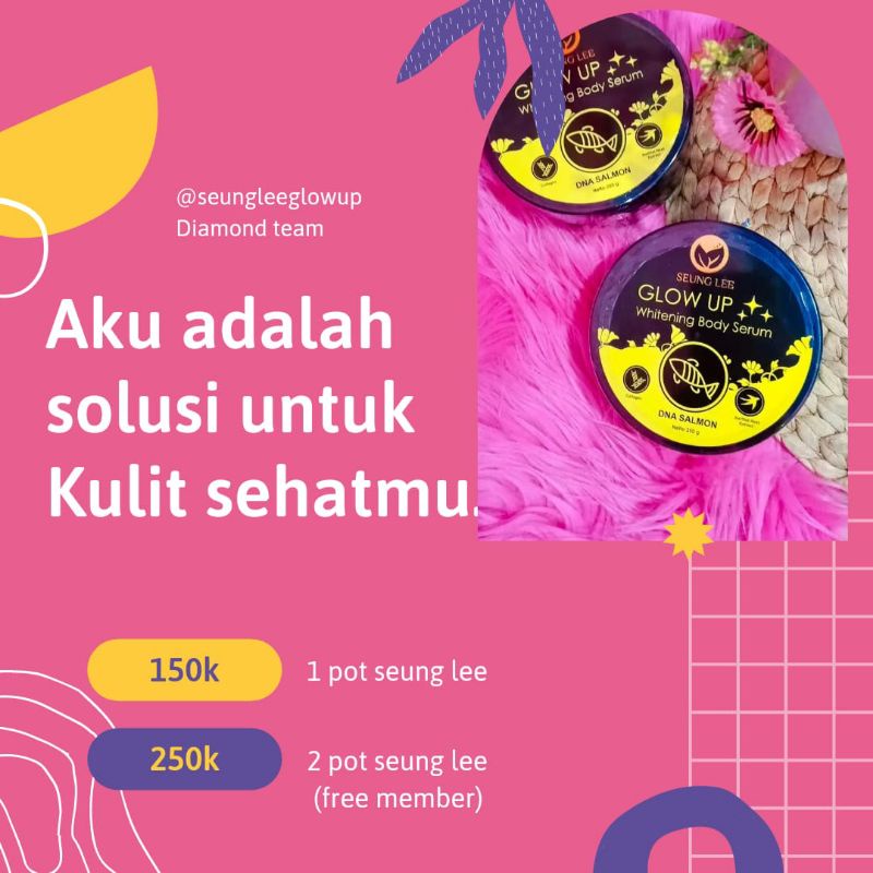 PEMUTIH BADAN Glow up body serum SEUNGLEE