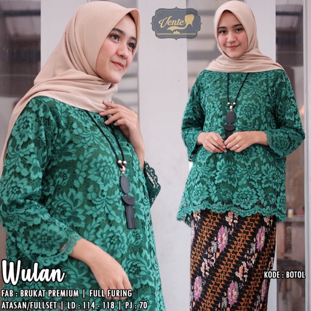 Wulan tunik brokat  jumbo big size (tidak termasuk bawahan)