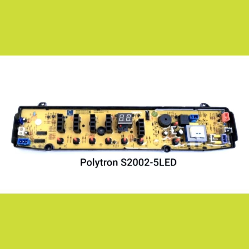 Modul pcb mesin cuci polytron mambo PAW7010LB 6tombol 5led