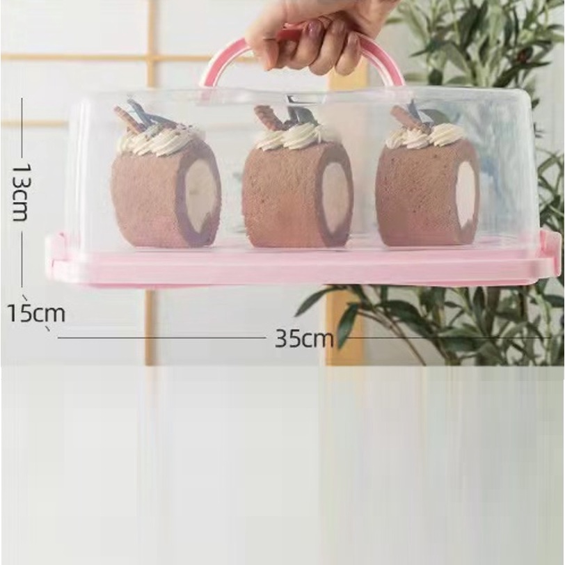 CAKE CONTAINER / CAKE CONTAINER KOTAK / CAKE CONTAINER BULAT W/MIX