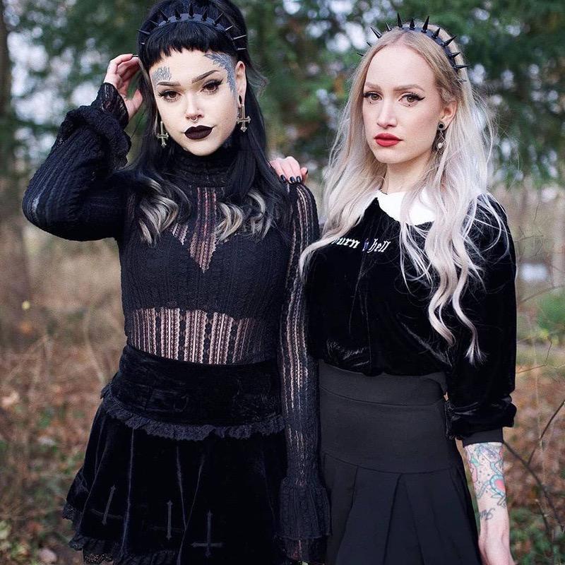 [GOTH] Black Mini Skirt Aesthetic 8563 (S/M/L)