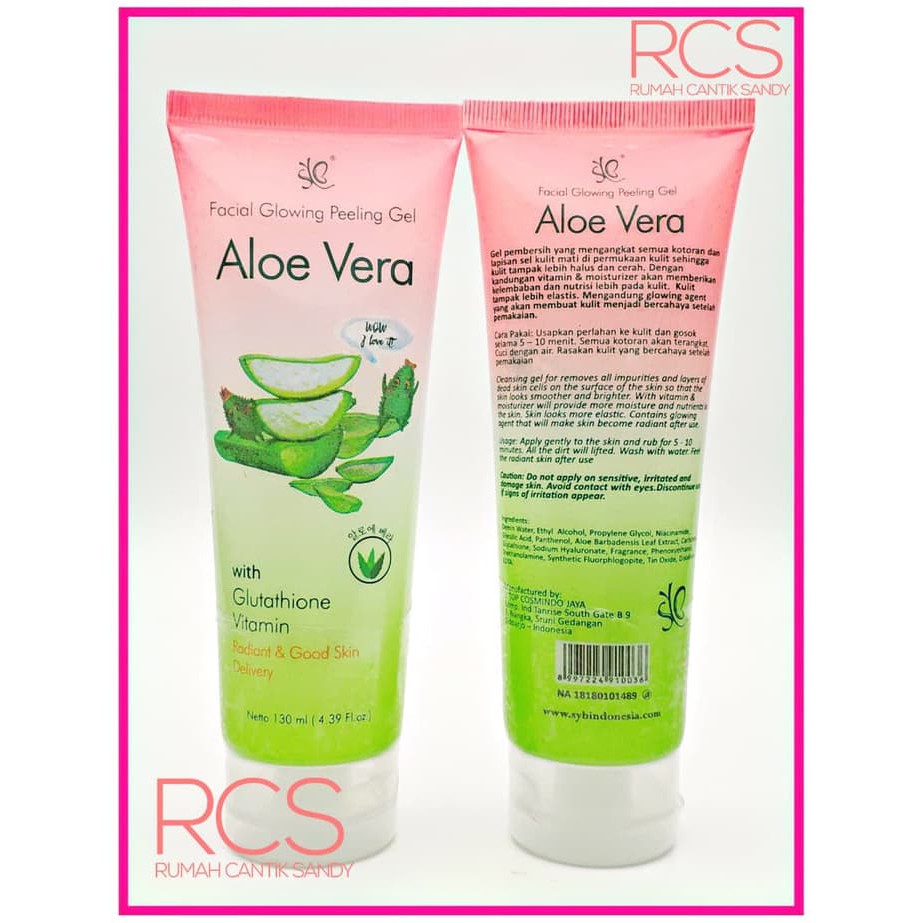 [ SYB ] Peeling Gel Aloe Vera ~ GEL PEMBERSIH WAJAH ~ FACIAL GLOWING