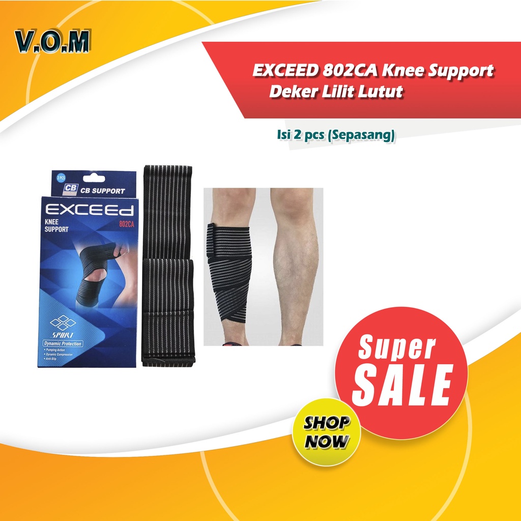 EXCEED 802CA Knee Support - Deker Lilit Lutut Dengkul Kaki 0811