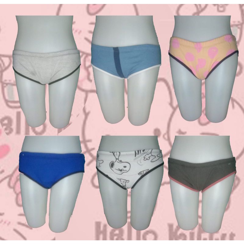 Celana dalam wanita/pria. 6 pcs