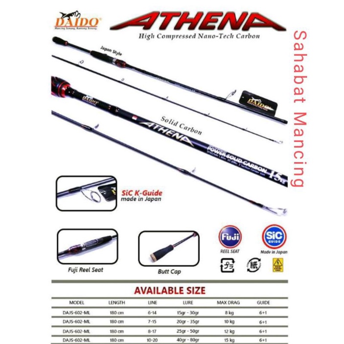 JORAN PANCING TERLARIS DAIDO ATHENA 180CM