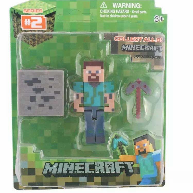 MOMBABY1 Rare edition Figure Minecraft edisi ketiga / Topper cake kue Minecraft