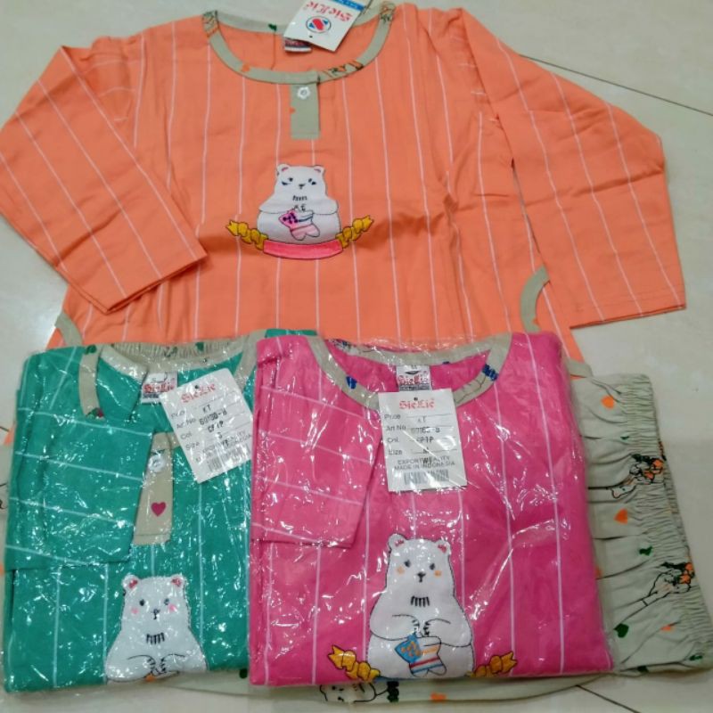 Baju Tidur SIELIE PP Anak SML Warna Tua KT 60160 B