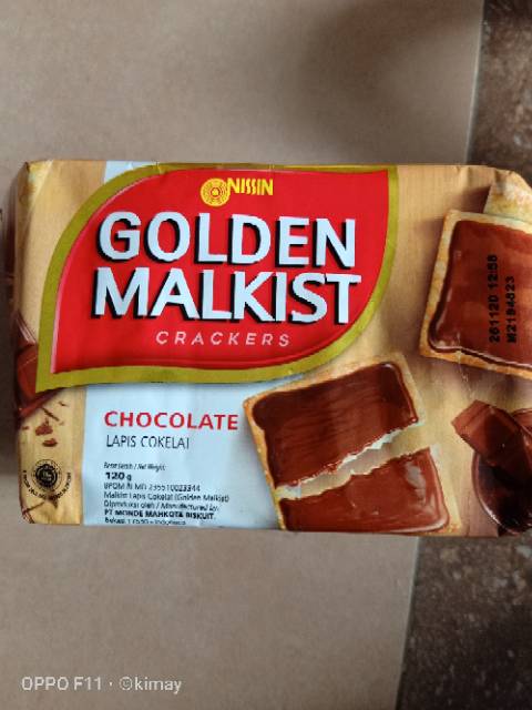 nissin golden malkist crackers butter dan coklat 120 gram