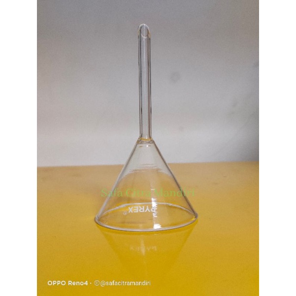 Corong Gelas diameter 60mm Pyrex / Funnel Glass 90 mm / Corong Kaca Laboratorium