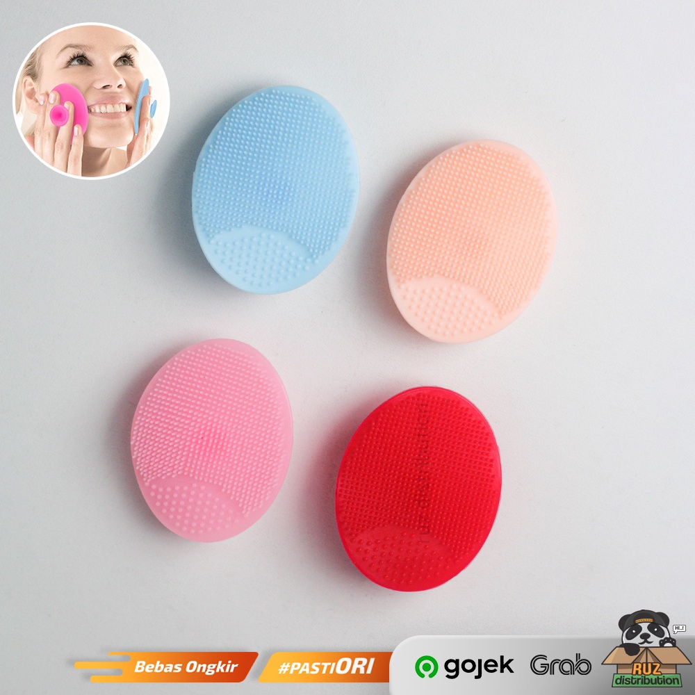 Silicone Facial Pad Brush Sikat Pembersih Wajah Silikon