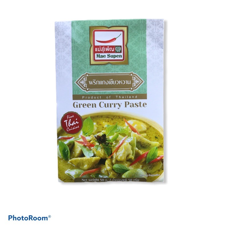 Mae Supen Green Curry Paste (Sachet)