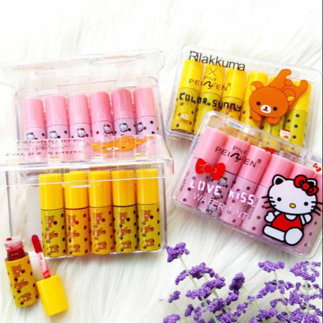 [ PER BOX ISI 6PCS ] LIPTINT PEIYEN HELLOKITTY &amp; RILAKUMA