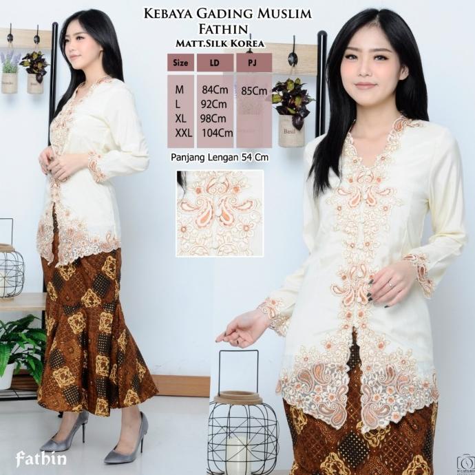 Atasan Kebaya Encim Modern Silky Muslim Promo