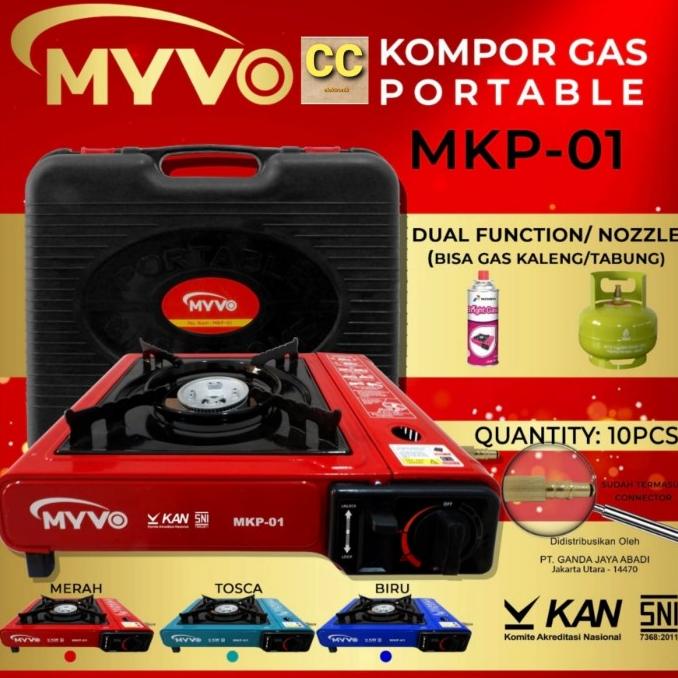 TERLARIS Nikita Kompor Gas Portable 2 in 1 Stove Termurah