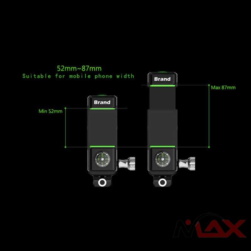 Guider Smartphone HP Holder Sepeda dengan Kompas dan Lampu LED aksesoris sepeda elektrik MTB BMX