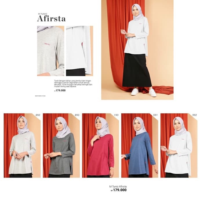 Elzatta dauky atasan tunik kaos baju wanita m tunic afirsta