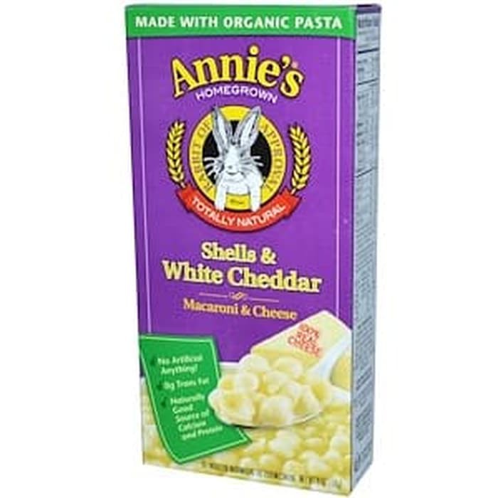

Annie's Annies Homegrown Macaroni Cheese Shells & White Cheddar 170gr