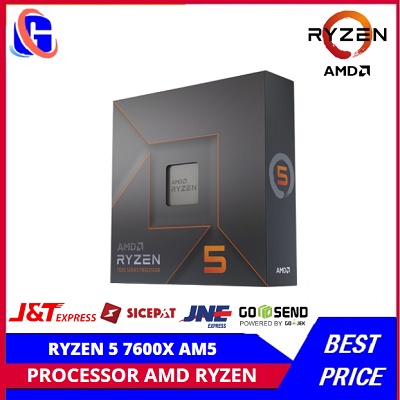 PROCESSOR AMD RYZEN 5 7600X AM5 ZEN 4 6 CORE 12 THREAD 5.3 GHZ 105W