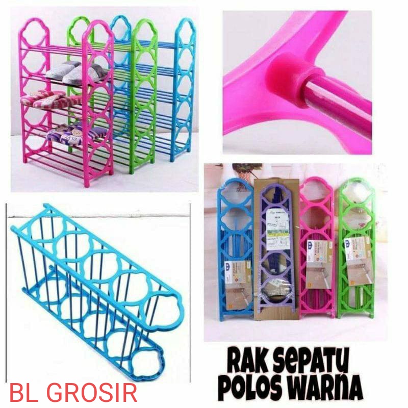 RAK SEPATU PLASTIK 5 SUSUN
