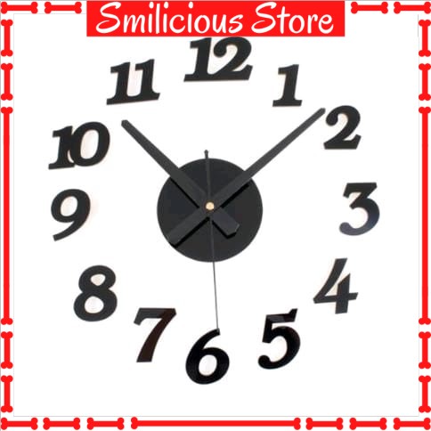 Jam Dinding Besar DIY Murah Diameter 30-50cm / DIY Big Wall Clock