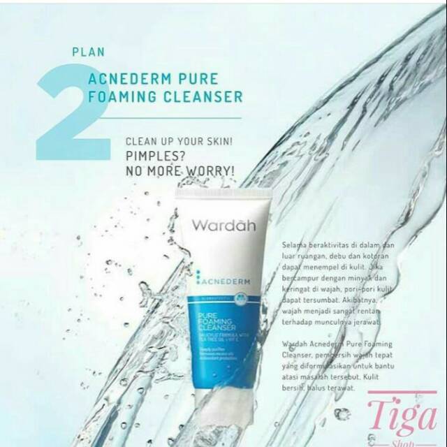 Acnederm pure foaming cleanser