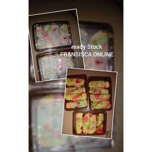 

dadar gulung rainbow isi coklat