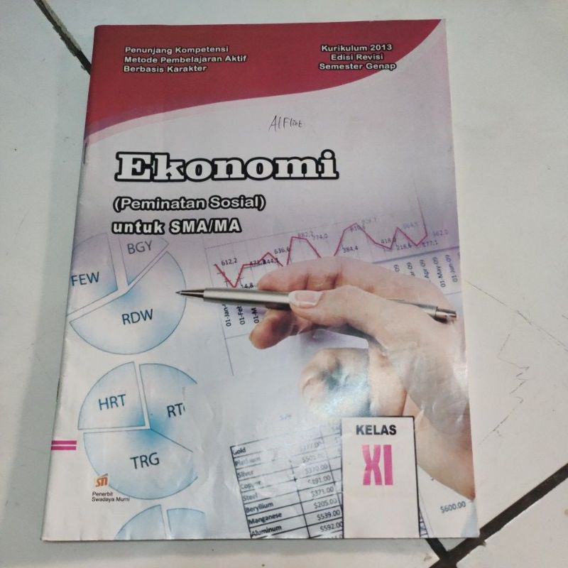 buku LKS ekonomi (peminatan sosial) SMA kelas XI (kelas 11) semester genap kurikulum 2013 edisi revi