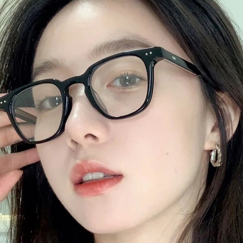 (YUZHU) COD Kacamata Fashion Korea Anti Cahaya Biru Kacamata Persegi Kecil Wanita