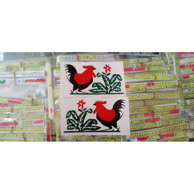 

stikcker stiker ayam cutting harga per 1pcs