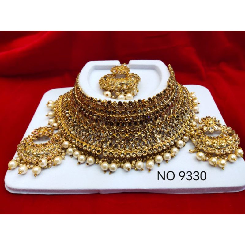kalung india/perhiasan set india/aksesoris india /kalung pernikahan jodha uttaran