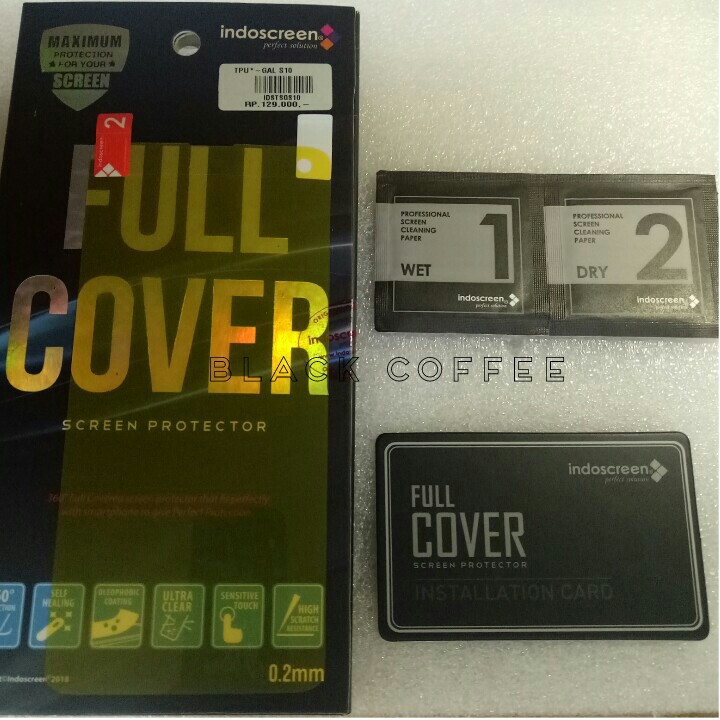 Anti gores full samsung S10 screen protector indoscreen full cover