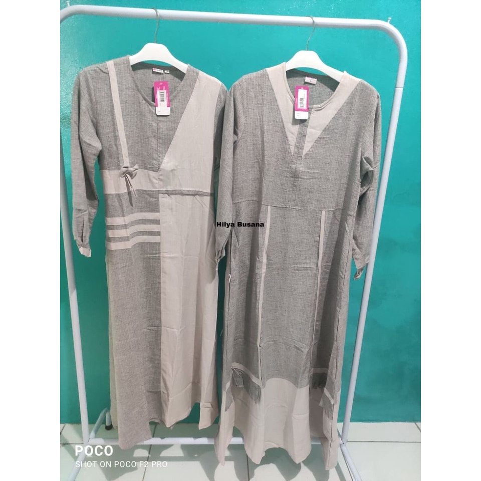 Rauna Couple Gamis / GD-26 Coklat / Fashion Muslim