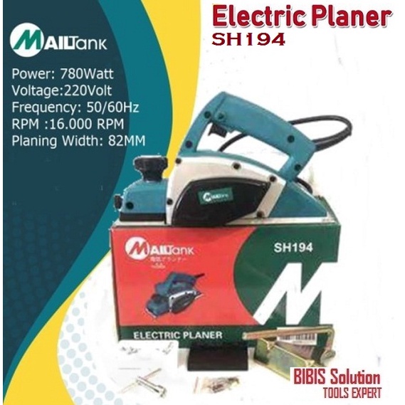 Mesin Planer Serut Pasah Listrik Ketam Kayu Electric Wood Planer MAILTANK SH194 TERMURAH